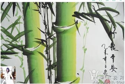 現當代著名畫家張玉泉竹報平安圖一幅