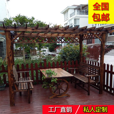 防腐木葡萄架戶外庭院家具爬藤花架 好評好店